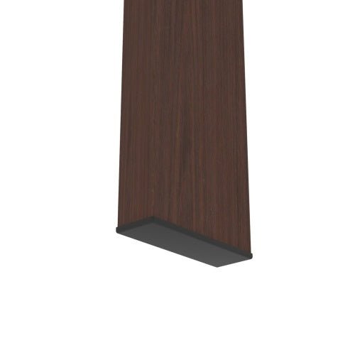 Rectangle Walnut Glass Coffee Table, Clear Coffee Table, Modern Side Center Tables For Living Room - My Store