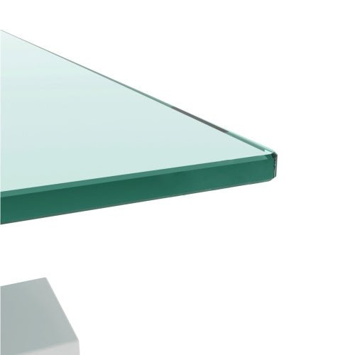 White Coffee Table, Clear Coffee Table, Modern Side Center Tables For Living Room, Living Room Furniture - My Store