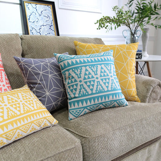 Nordic Color Geometric Throw Pillows - My Store