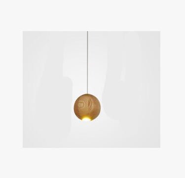 Nordic wood solid wood ball chandelier creative personality living room dining room hanging lamps - My Store