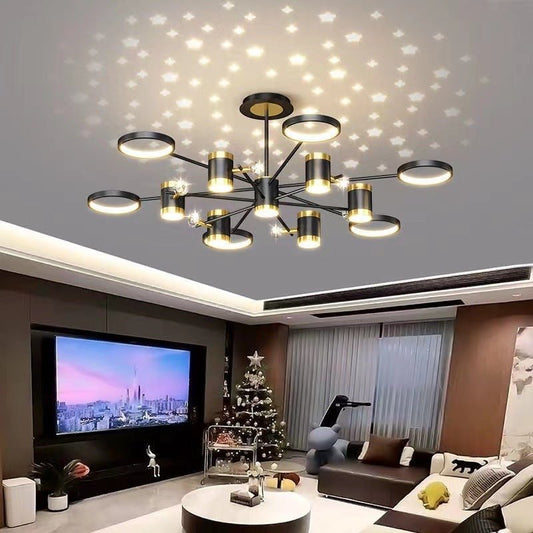 Light Luxury Chandelier Nordic Star Lamp Combination Whole House Package - My Store