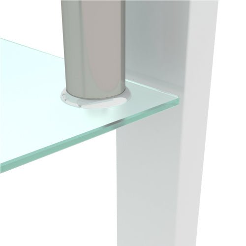 White Coffee Table, Clear Coffee Table, Modern Side Center Tables For Living Room, Living Room Furniture - My Store